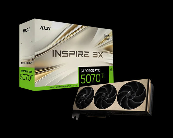 MSI GeForce INSPIRE 3x RTX 5070 TI OC PLUS 16GB GDDR7